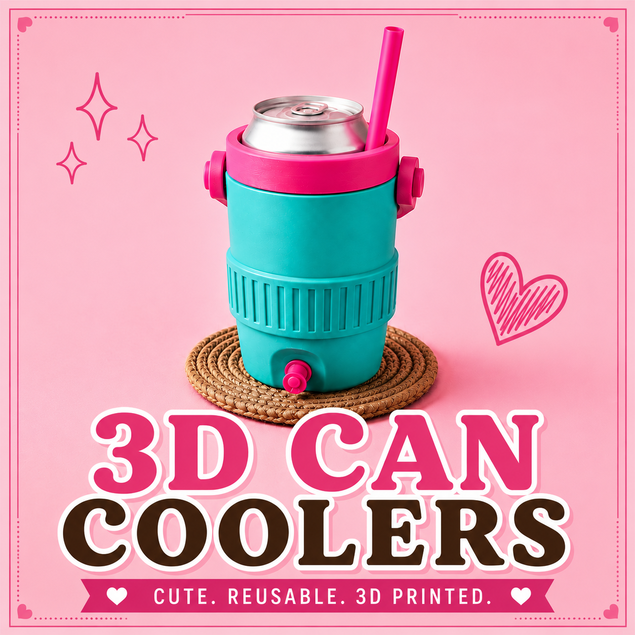 3D printed Can Coolers